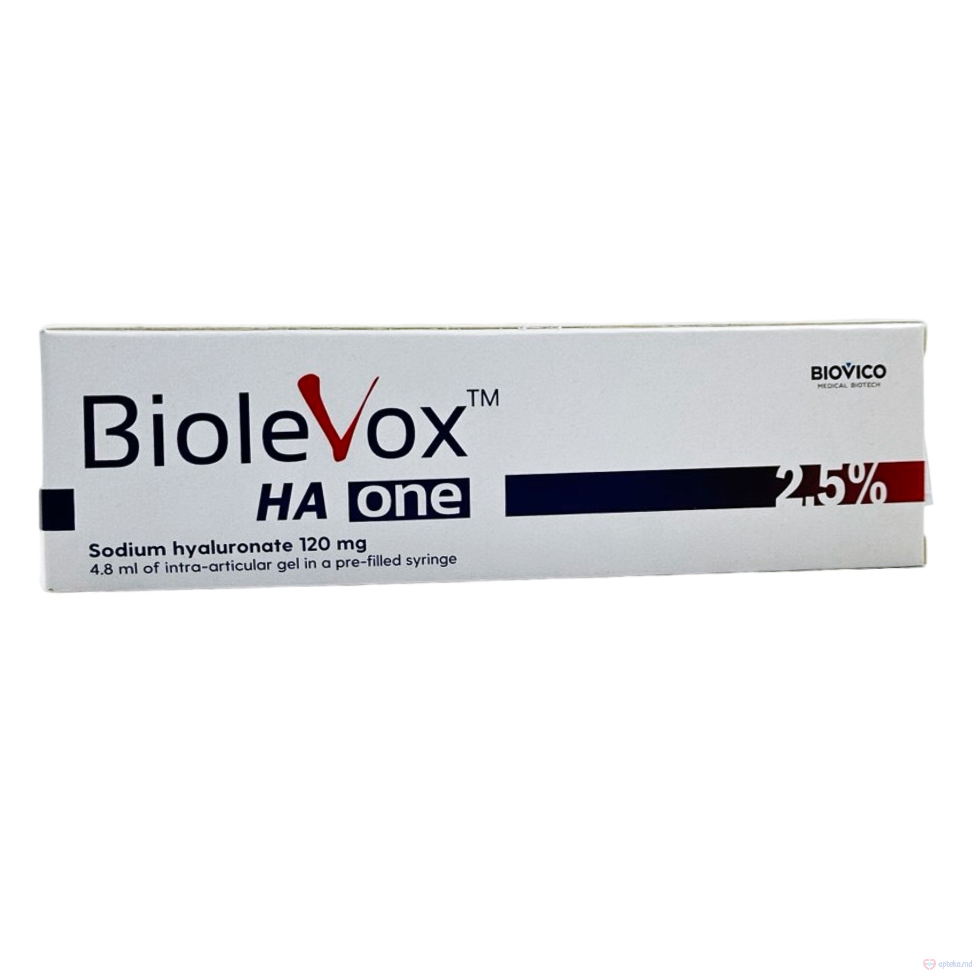 Biolevox HA one 2.5% gel p/inj intraarticulara 4.8 ml 120 mg N1