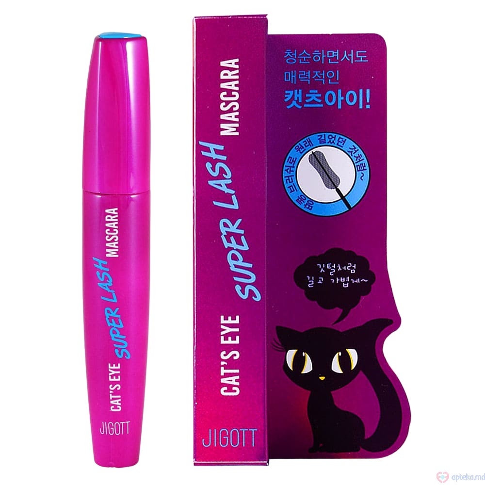 Jigott Удлиняющая тушь CAT`S EYE SUPER LASH MASCARA 12 г