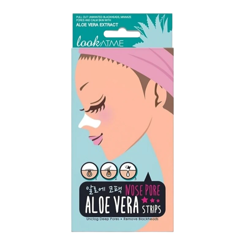 LookAtMe Патчи для очищения носа Nose Pore Strips (ALOE-VERA) N5