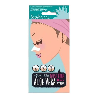 LookAtMe Патчи для очищения носа Nose Pore Strips (ALOE-VERA) N5