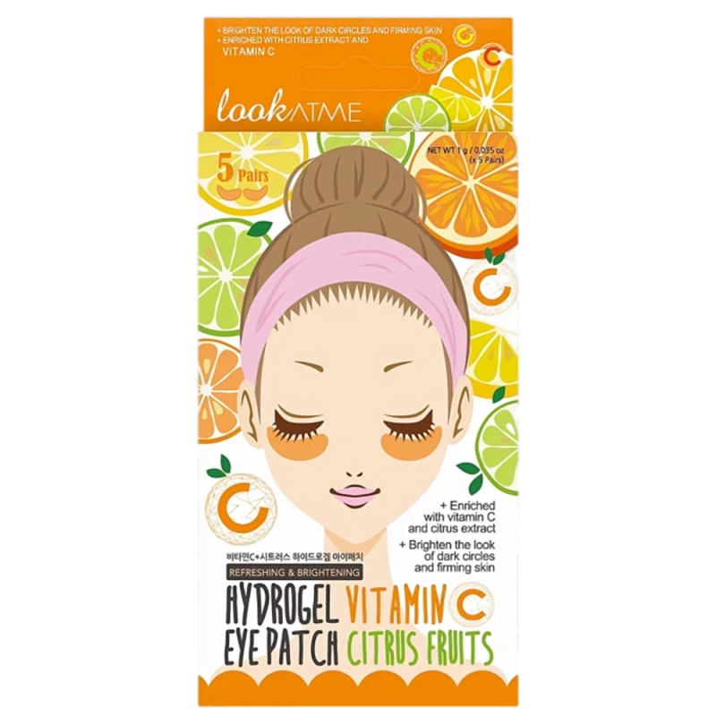 LookAtMe Гидрогелевые патчи для глаз Hydro-gel Eye Patch (Vitamin C + Citrus Fruits) N5