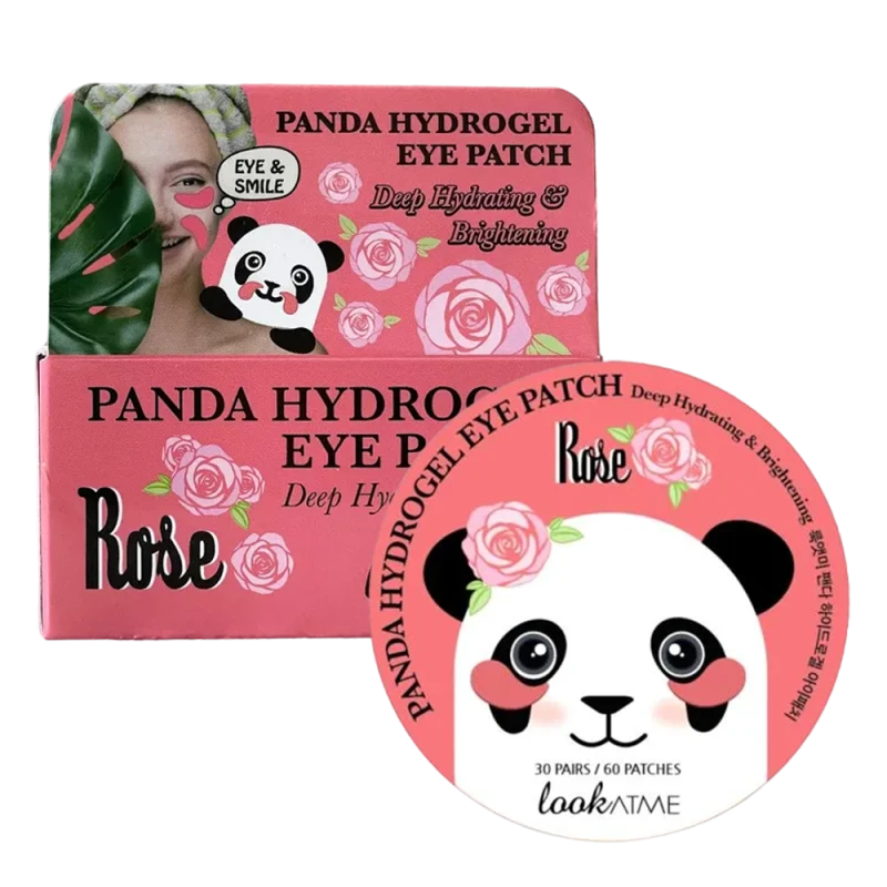 LookAtMe Patch-uri hidrogel pentru ochi Panda Hydro-gel eye patch (ROSE) 60 buc.