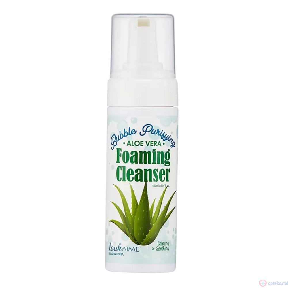 LookAtMe Spuma pentru curatarea Bubble Purifying Foaming Cleanser (ALOE-VERA) 150 ml