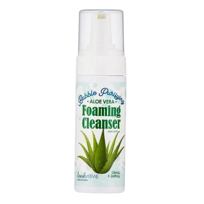 LookAtMe Spuma pentru curatarea Bubble Purifying Foaming Cleanser (ALOE-VERA) 150 ml