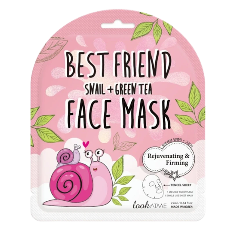 LookAtMe Тканевая маска для лица (Snail + Green Tea) 25 мл