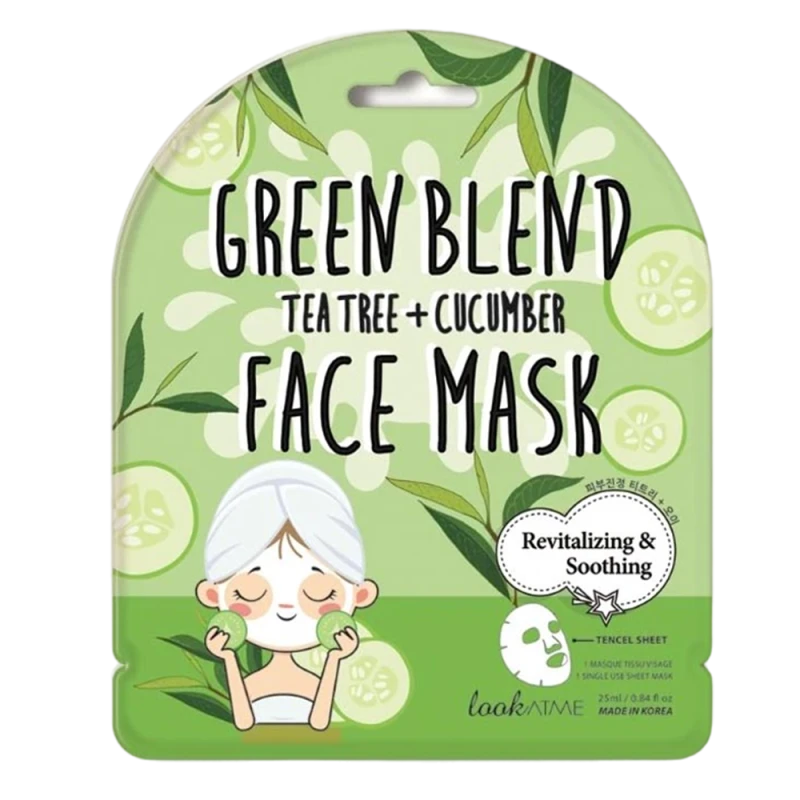 LookAtMe Masca pentru față din tesuturi (Green blend) 25 ml LookAtMe Masca pentru fata din tesuturi (Green blend) 25 ml