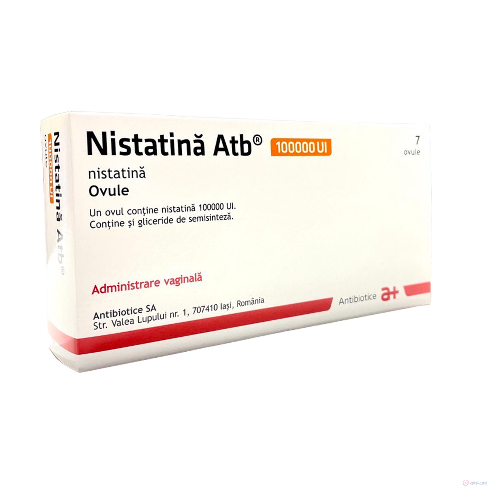 Nistatin  Atb 100000 UI ovule echivalentecu 21.5mg/ovul N7