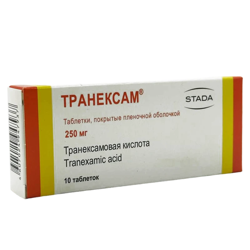 Транексам табл п/обол 250 мг N10 Транексам табл п/обол 250 мг N10
