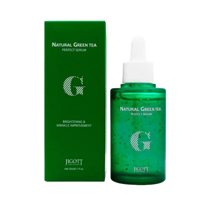 Jigott Сыворотка для лица с экстрактом зеленого чая Natural Green Tea Perfect Serum 50 мл