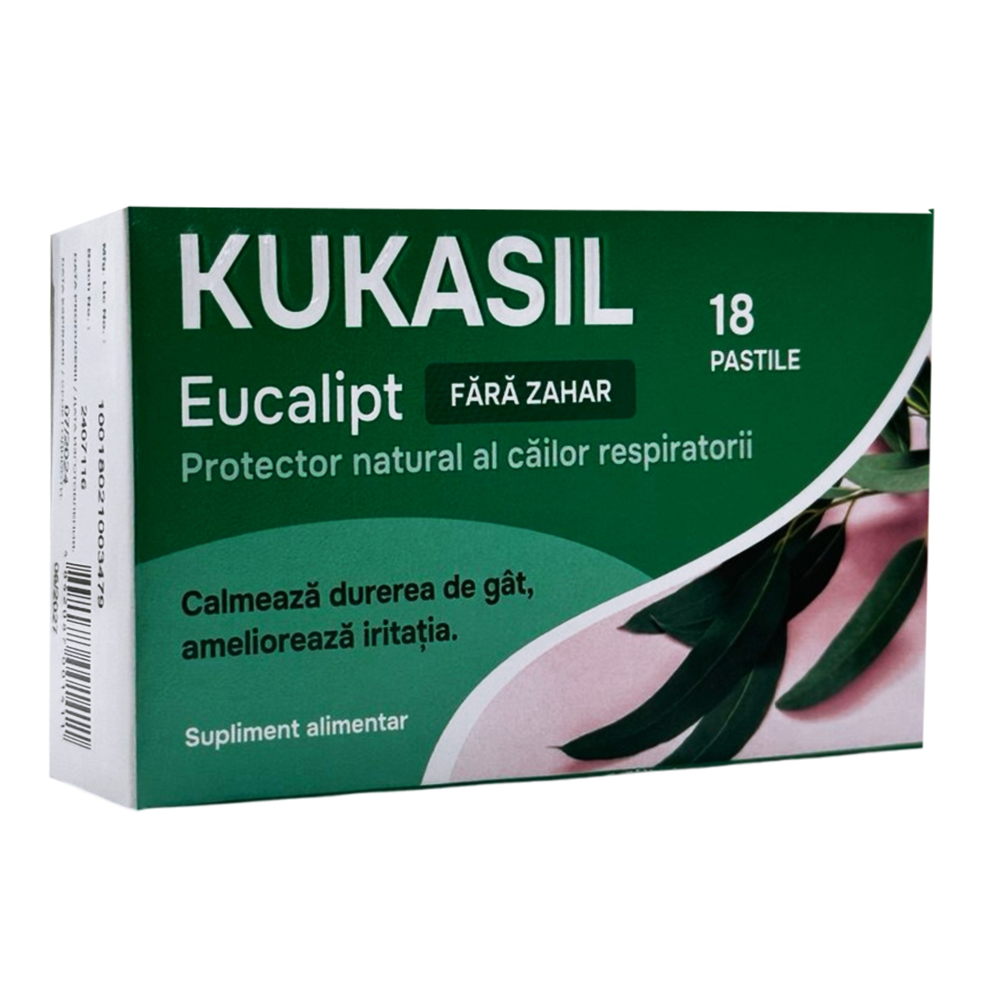 Kukasil cu aroma de eucalipt fara zahar pastile de supt N6x3