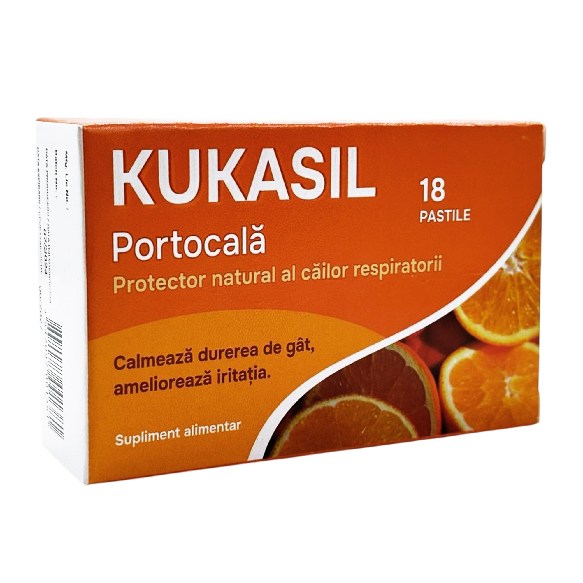 Kukasil cu aroma de portocala pastile de supt N6x3