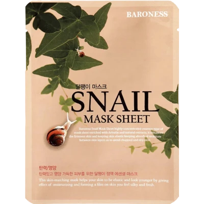 Baroness Masca pentru fata cu extract de melc Snail Mask Sheet 21 g