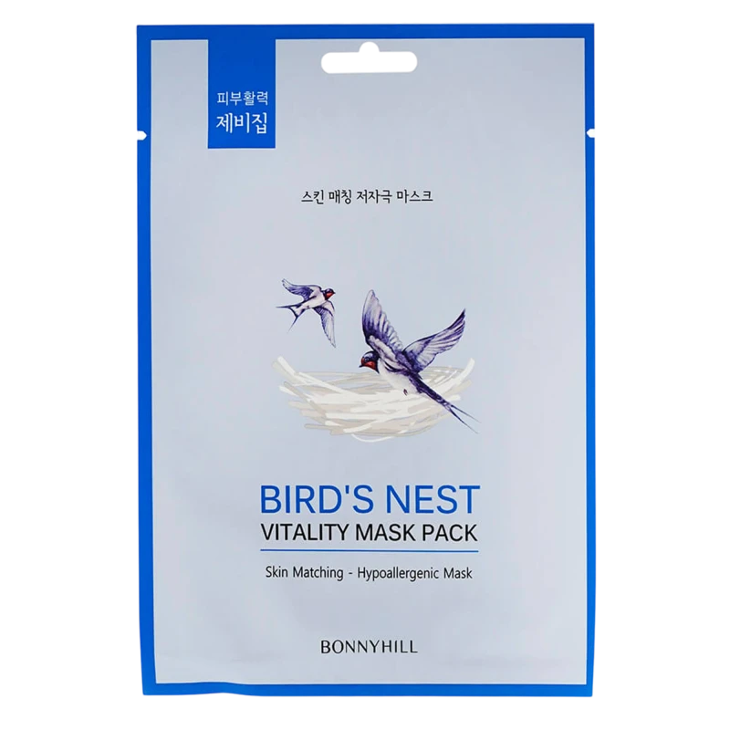 Bonnyhill Тканевая маска с экстрактом гнезда ласточки Bird's Nest Mask Sheet 23 g