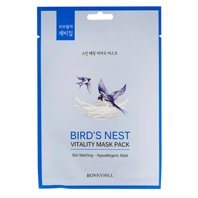 Bonnyhill Тканевая маска с экстрактом гнезда ласточки Bird's Nest Mask Sheet 23 g