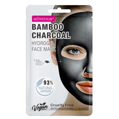 Mond'Sub Гидрогелевая маска для лица с бамбуковым углем Bamboo charcoal Hydrogel Face Mask 28 г