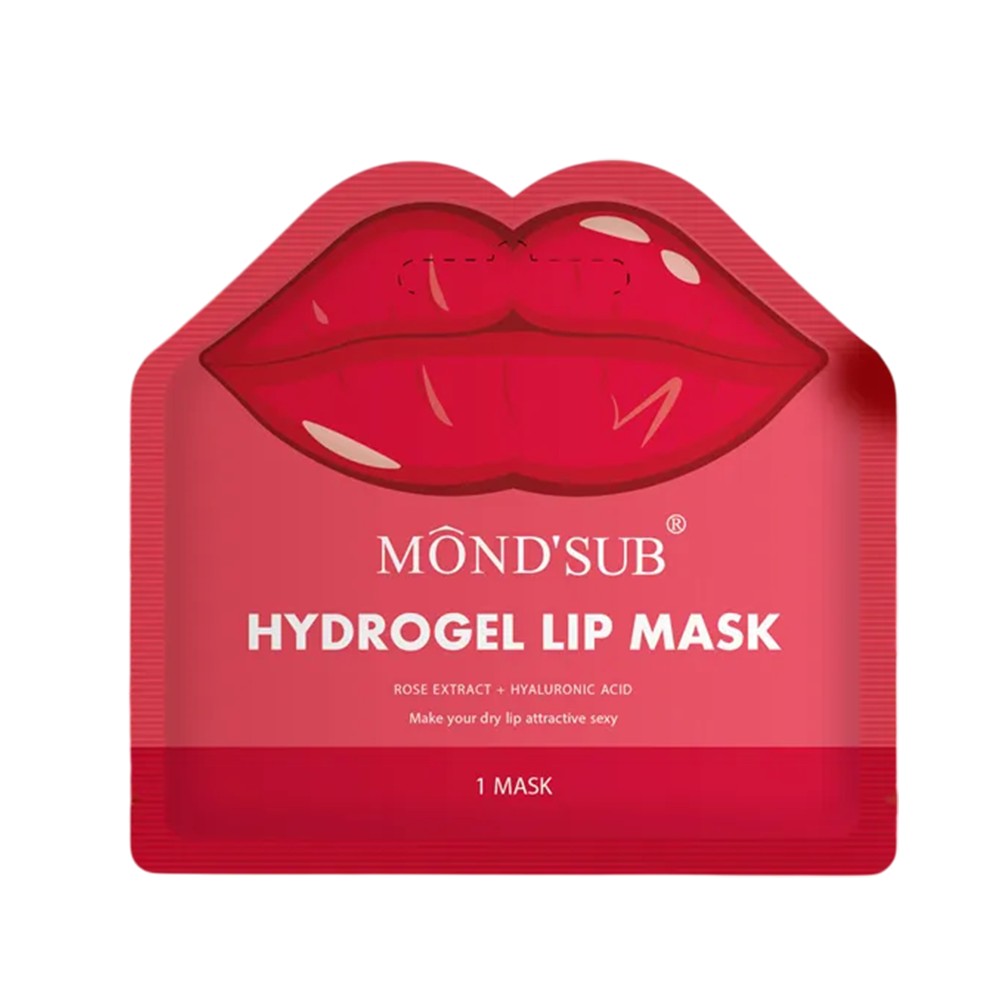 Mond'Sub Masca hidrogel pentru buze cu trandafir Rose Hydrogel Lip Mask 1 buc