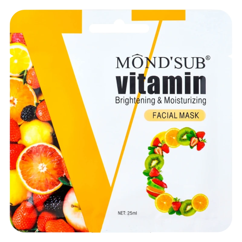 Mond'Sub Masca pentru fata cu vit C Brightening & Moisturizing Facial Mask 25 ml