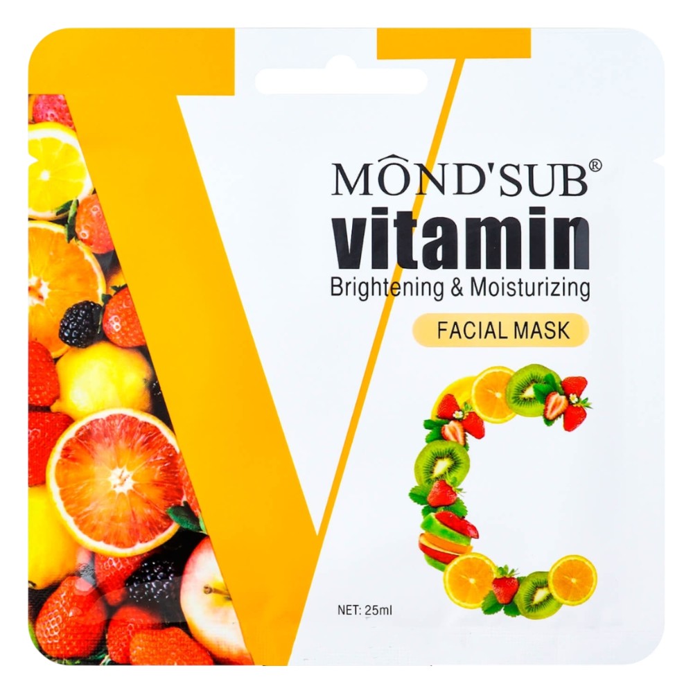 Mond'Sub Masca pentru fata cu vit C Brightening & Moisturizing Facial Mask 25 ml