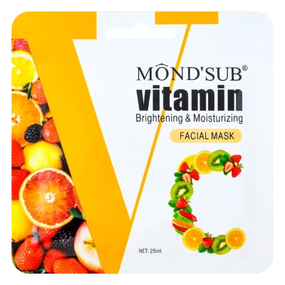 Mond'Sub Masca pentru fata cu vit C Brightening & Moisturizing Facial Mask 25 ml