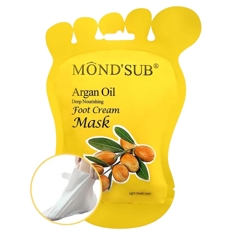 Mond'Sub Masca pentru picioare cu ulei de argan Argan Oil Deep Nourishing Foot Cream Mask 1 per