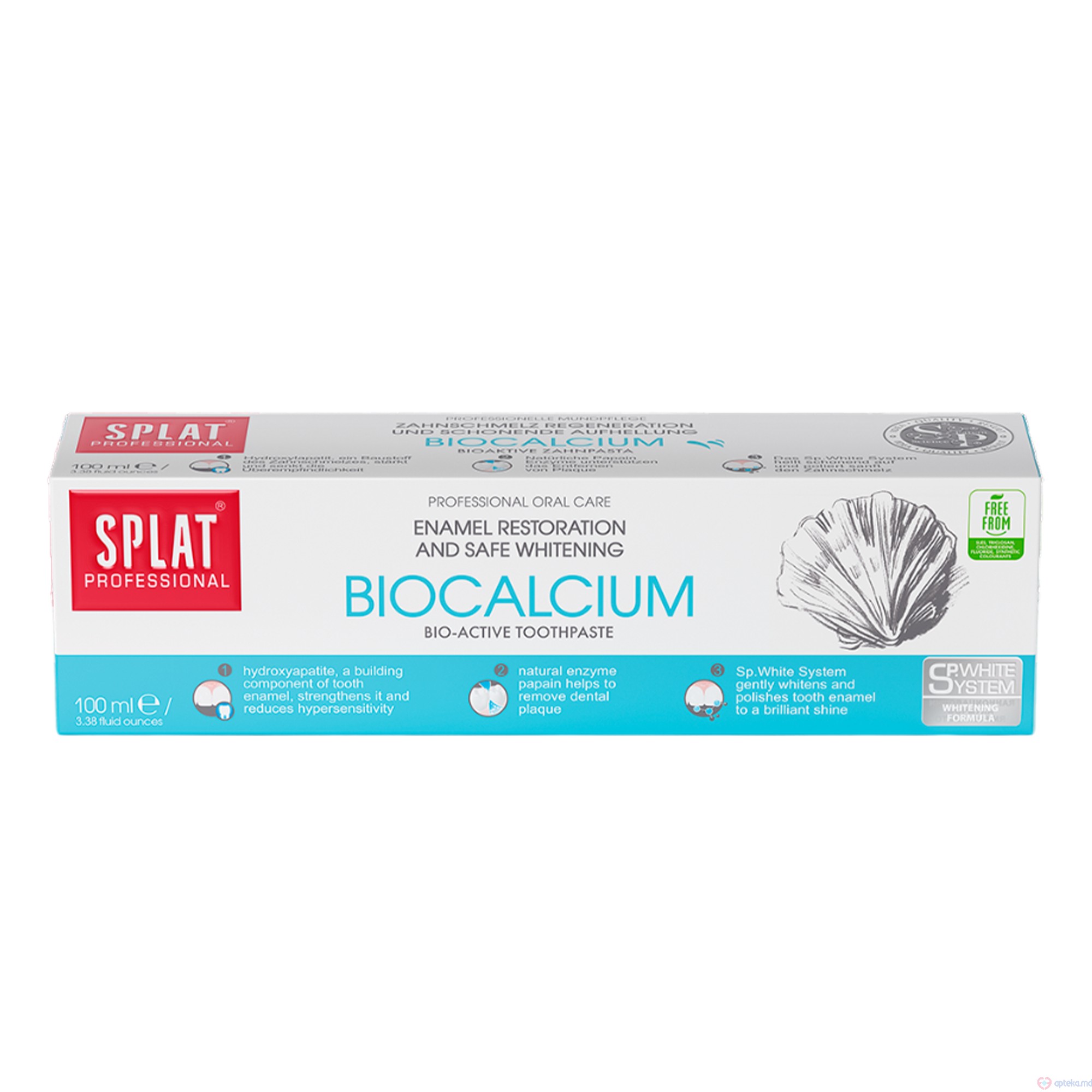 Pasta de dinti "SPLAT" Biocalcium Восстановление эмали 100ml