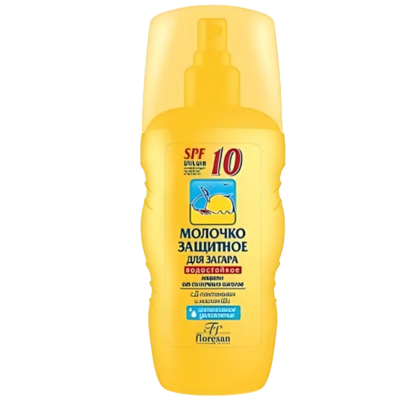 F9-103( f )  Молочко для загара SPF 10 - 170мл