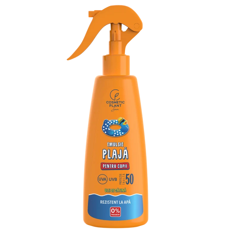 Cosmetic Plant Эмульсия для загара детская SPF50 водостойкий 200мл Cosmetic Plant Эмульсия для загара детская SPF50 водостойкий 200мл