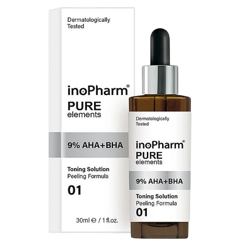 InoPharm Пилинг для лица 5% Молочн. Кисл.+гиалур. Кисл. 30мл