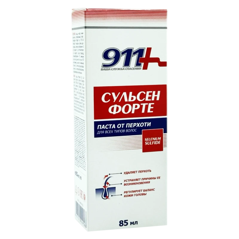 911 Sulsena Forte Против перхоти паста 2% 85ml 911 Sulsena Forte Против перхоти паста 2% 85ml