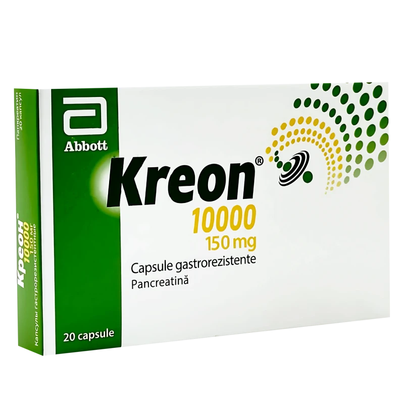 Креон 10000, капс 150мг, N20 Креон 10000, капс 150мг, N20