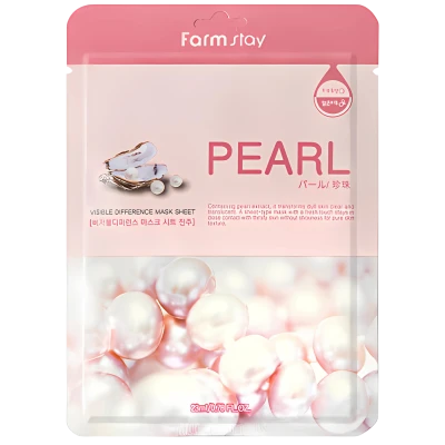 FARMSTAY Masca pentru fata cu extract de perle VISIBLE DIFFERENCE MASK SHEET PEARL 23ml