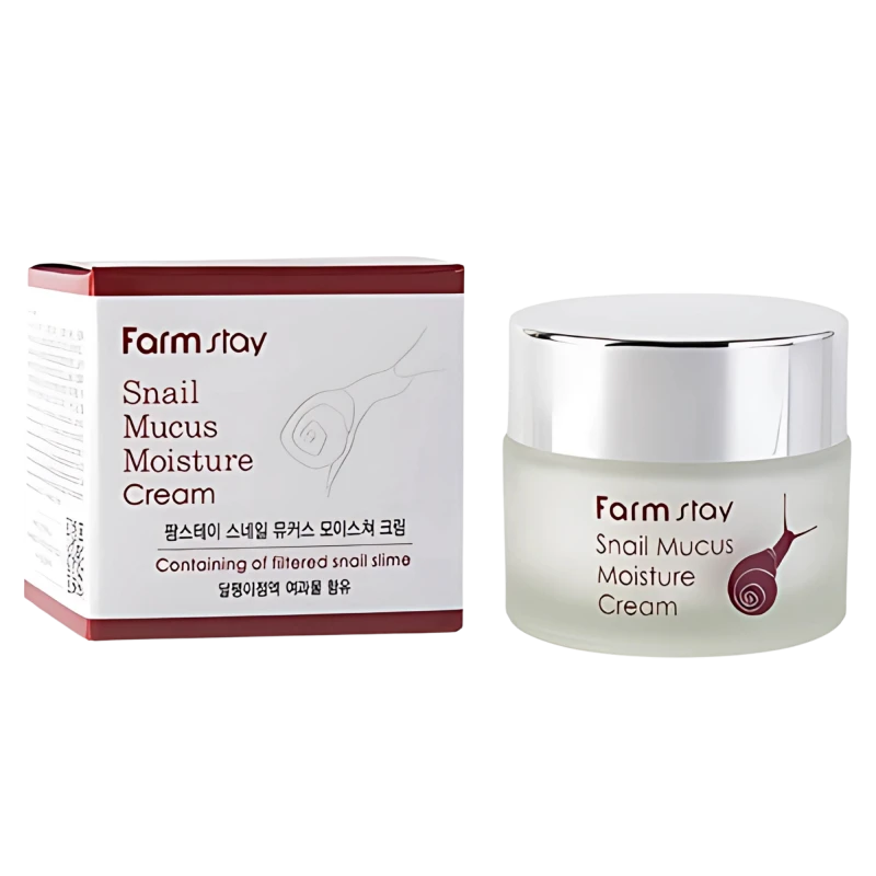 FARMSTAY Crema hidratanta cu extract de melc SNAIL MUCUS MOISTURE CREAM 50g