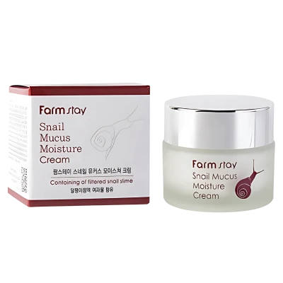 FARMSTAY Crema hidratanta cu extract de melc SNAIL MUCUS MOISTURE CREAM 50g