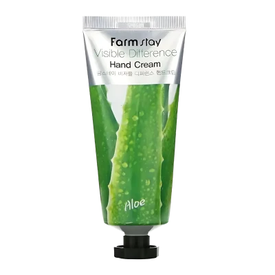 FARMSTAY Крем для рук VISIBLE DIFFERENCE HAND CREAM ALOE 100g