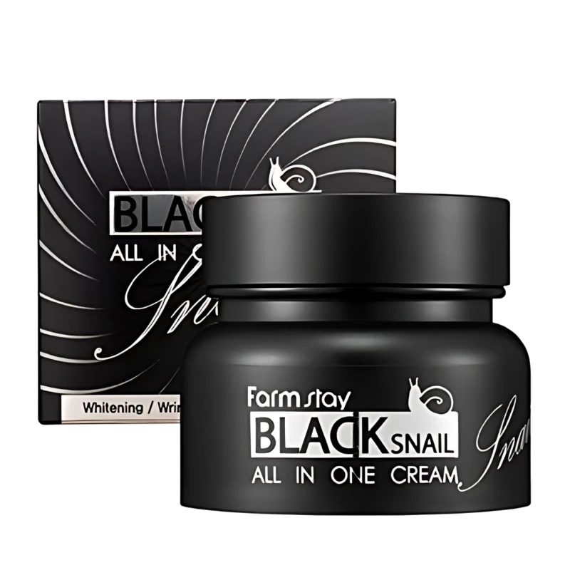 FARMSTAY Крем для лица с муцином черной улитки Black Snail All In One Cream 100ml