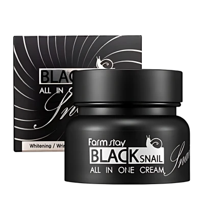 FARMSTAY Крем для лица с муцином черной улитки Black Snail All In One Cream 100ml