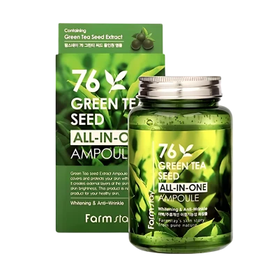 FARMSTAY Сыворотка для лица  76 Green Tea Seed All-In-One Ampoule 250 мл