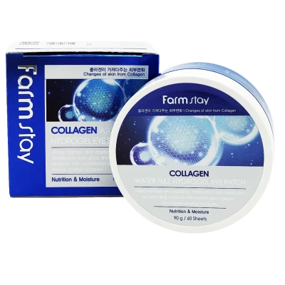 FARMSTAY Patch-uri pentru ochi cu colagen COLLAGEN WATER FULL HYDROGEL EYE PATCH 90g