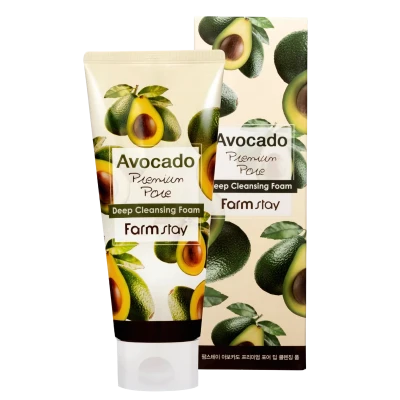 FARMSTAY Spuma pentru fata AVOCADO PREMIUM PORE DEEP CLEANSING FOAM  180ml