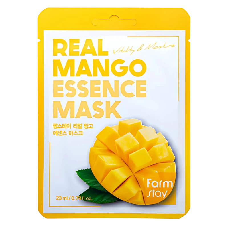 FARMSTAY Masca pentru fata cu extract de mango REAL MANGO ESSENCE MASK 23ml