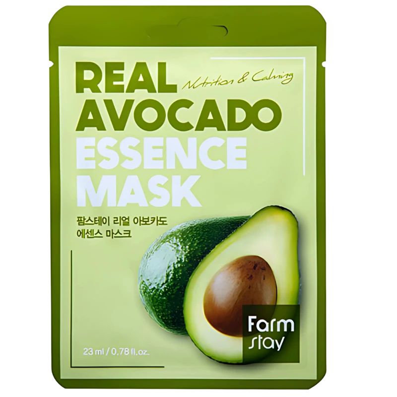 FARMSTAY Masca pentru fata cu extract de avocado REAL AVOCADO ESSENCE MASK 23ml