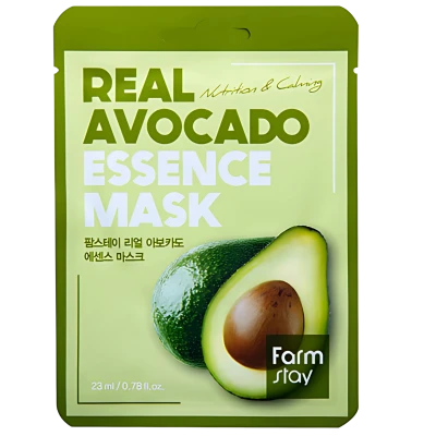 FARMSTAY Masca pentru fata cu extract de avocado REAL AVOCADO ESSENCE MASK 23ml