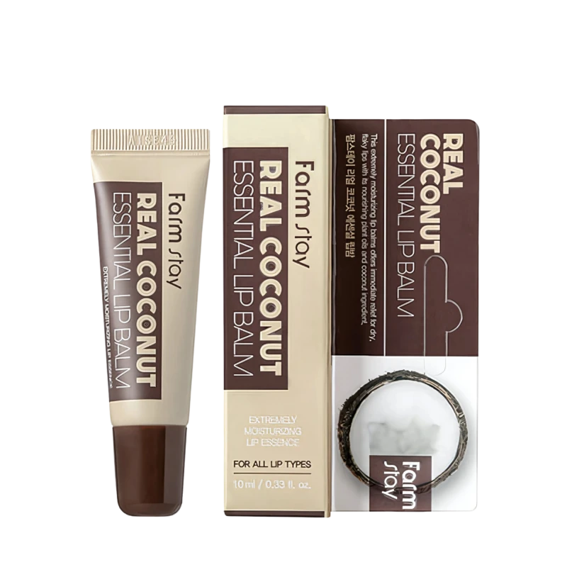 FARMSTAY Balsam pentru buze cu nuca de cocos REAL COCONUT ESSENTIAL LIP BALM 10g