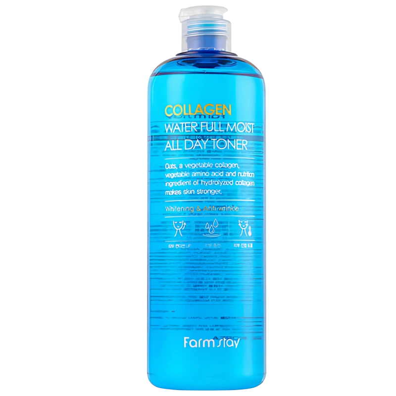 FARMSTAY Тонер с коллагеном COLLAGEN WATER FULL MOIST ALL DAY TONER 500ml