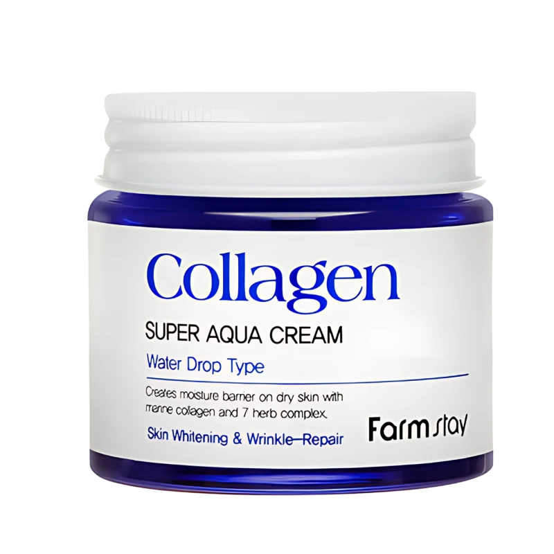 FARMSTAY Crema hidratanta pentru fata cu colagen  COLLAGEN SUPER AQUA CREAM 80ml