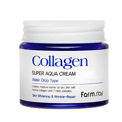 FARMSTAY Crema hidratanta pentru fata cu colagen  COLLAGEN SUPER AQUA CREAM 80ml