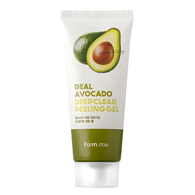 FARMSTAY Пилинг-гель с экстрактом авокадо REAL AVOCADO DEEP CLEAR PEELING GEL 100ml