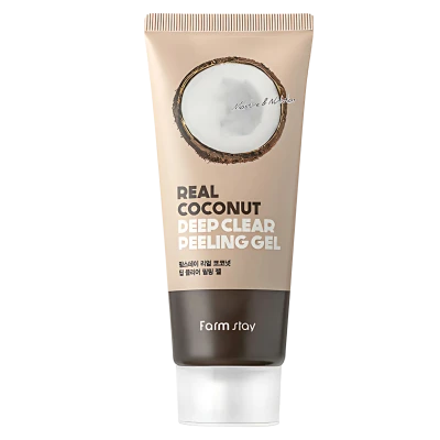 FARMSTAY Пилинг-гель с кокосовым маслом REAL COCONUT DEEP CLEAR PEELING GEL 100ml