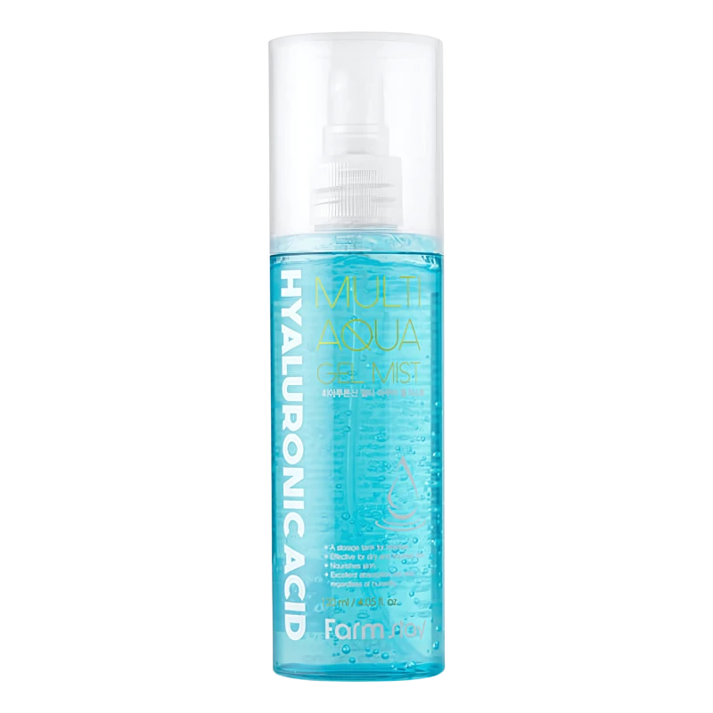 FARMSTAY Spray gel cu acid hialuronic pentru fata HYALURONIC ACID MULTI AQUA GEL MIST 120ml