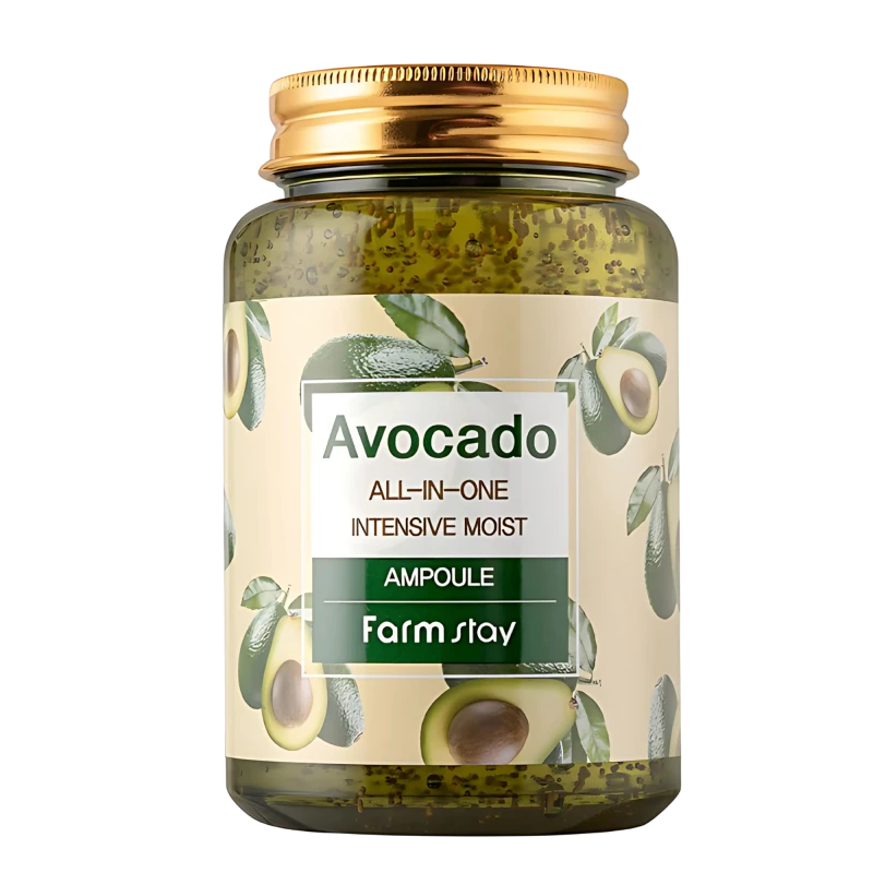 FARMSTAY Сыворотка с экстрактом авокадо AVOCADO ALL-IN-ONE INTENSIVE MOIST AMPOULE 250ml